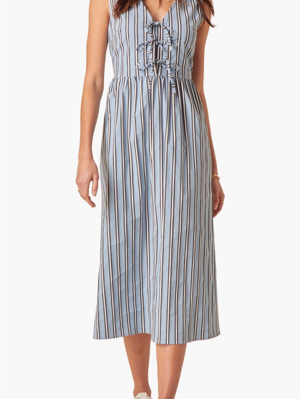 Nobody’s child Posey stripe sleeveless Midi dress